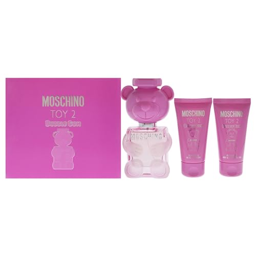 Moschino Toy 2 Bubble Gum Women's 3 Pc Gift Set: 1.7oz EDT Spray, Body Lotion, Bath and Shower Gel