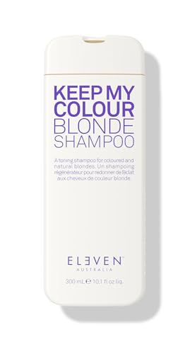ELEVEN AUSTRALIA Keep My Colour Blonde Shampoo - Sulfate-Free Shampoo for Blonde Hair, Protects Color & Neutralizes Brassiness, Restores Shine & Softness to Blonde Hair