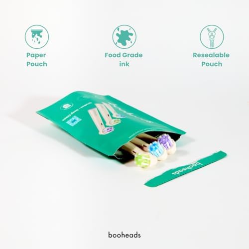 Oraboo - Biodegradable Electric Toothbrush Heads Compatible with Oral-b Electric Toothbrush - 3 Heads Per Pack | Biodegradable Recyclable Zero Waste (Deep - Multi)