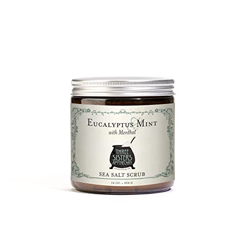 Three Sisters Apothecary 16 oz. Sea Salt Scrubs (Eucalyptus and Mint)