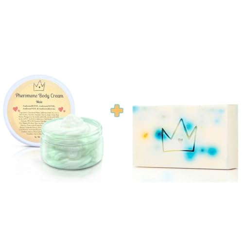 Nana's Garden Pheromone Body Cream + Soap Bar Combo 2oz/4oz Mens (AndrosteRone + AndrosteNone + Androstenol)