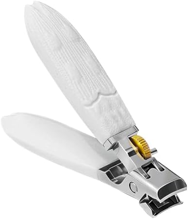 Wide Jaw Anti-Slip Nail Clippers with Safety Lock & Splash Guard – Razor-Sharp Blades for Thick Nails, Heavy Duty Stainless Steel Clipper for Women/Men/Kids/Seniors
