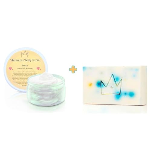 Nana's Garden Pheromone Body Cream + Soap Bar Combo 2oz/4oz Womens (Copulins + Androstenol)