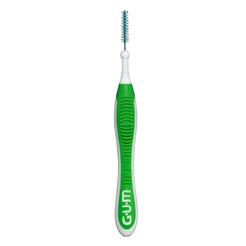 GUM Proxabrush Go-Betweens - Tight - Interdental Brushes - Soft Bristled Dental Picks for Plaque Removal Health - Safe for Braces & Dental Devices, 10 Count (Pack of 4)