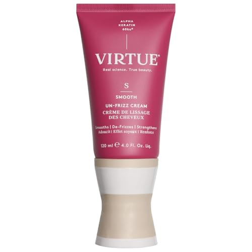 Virtue Un-Frizz Leave-In Hair Treatment for Curly Hair and Frizz Control, Sulfate Free, Safe for All Hair Types, Color Safe