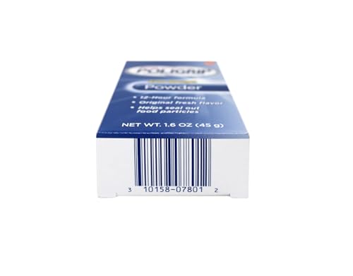 Super POLIGRIP Extra Strength Denture Adhesive Powder 1.60 oz (Pack of 3) by Super Poli-Grip