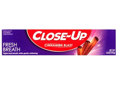 Close-Up Cinnamon Anticavity Flouride Toothpaste 6 Ounce (Pack of 3)