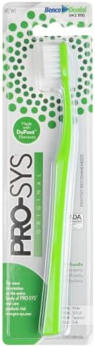 PRO-SYS® Soft Toothbrush for Adult with Sensitive Teeth & Gums, ADA Accepted, with 35-Tuft Wide Dupont® Tynex® Bristles, Pack of 4