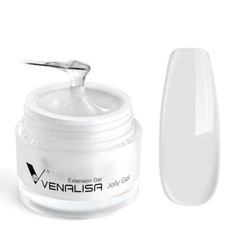 VENALISA Builder Nail Gel, 50ml Clear Hard Gel for Nails Extension Gel Nail Polish Jelly Strengthener Gel Polygel Nail Art Manicure