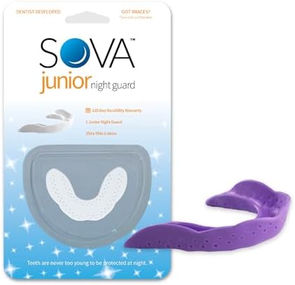 SOVA Junior Night Guard, Purple Punch - 1.6mm Thin - Custom-Molded Fit - Protects Against Nighttime Teeth Grinding & Clenching - FSA/HSA Eligible - Odor & Taste Free - Remoldable Up to 20 Times