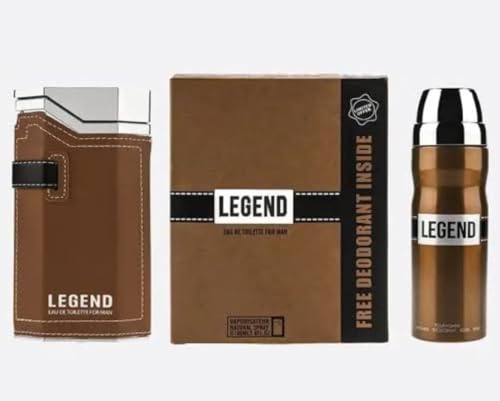 Emper Legend Men Eau De Toilette 100 ml + 200 ml Deodorant Combo Gift Set