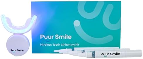Teeth Whitening Kit – LED Light & Whitening Gel with Remineralization Syringes – Professional-Grade Whitening for Sensitive Teeth – Removes Stains from Coffee, Wine, & Smoking