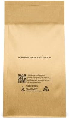Pure Original Ingredients Sodium Lauryl Sulfoacetate (SLSA) (1 lb) Long Lasting Foam & Bubbles, Gentle on Skin
