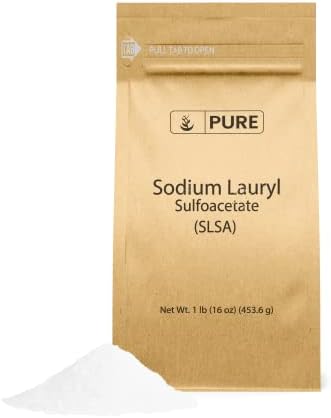 Pure Original Ingredients Sodium Lauryl Sulfoacetate (SLSA) (1 lb) Long Lasting Foam & Bubbles, Gentle on Skin