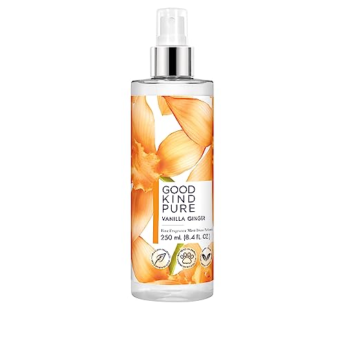 Vanilla Ginger Body Mist Spray - Energizing, Gourmand Fragrance - A blend of Casablanca Lily & Warm Vanilla - Clean, Vegan, & Long-Lasting Formula - 8.4 Fl Oz
