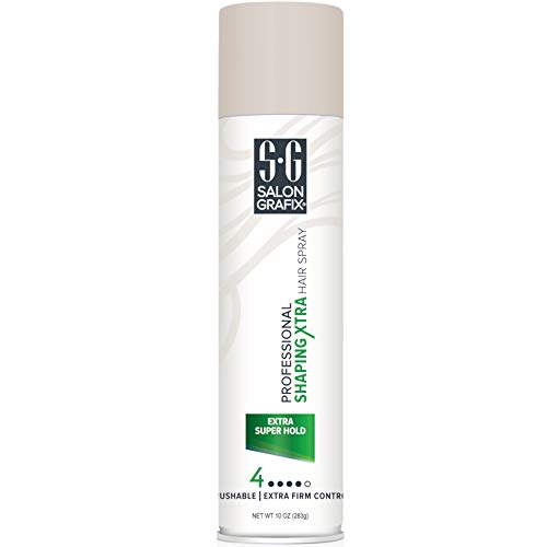 Salon Grafix Professional Shaping Xtra Hair Spray Extra Super Hold 10 oz (Pack of 2)