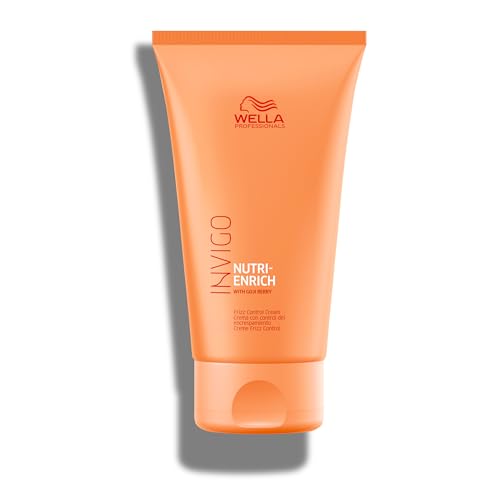 Wella Professionals Invigo Nutri-Enrich Frizz Control Cream with Goji Berry | For Dry or Stressed Hair | Deep Nourishment, Smoothness & Anti-Frizz Styling Cream | 5.07 oz