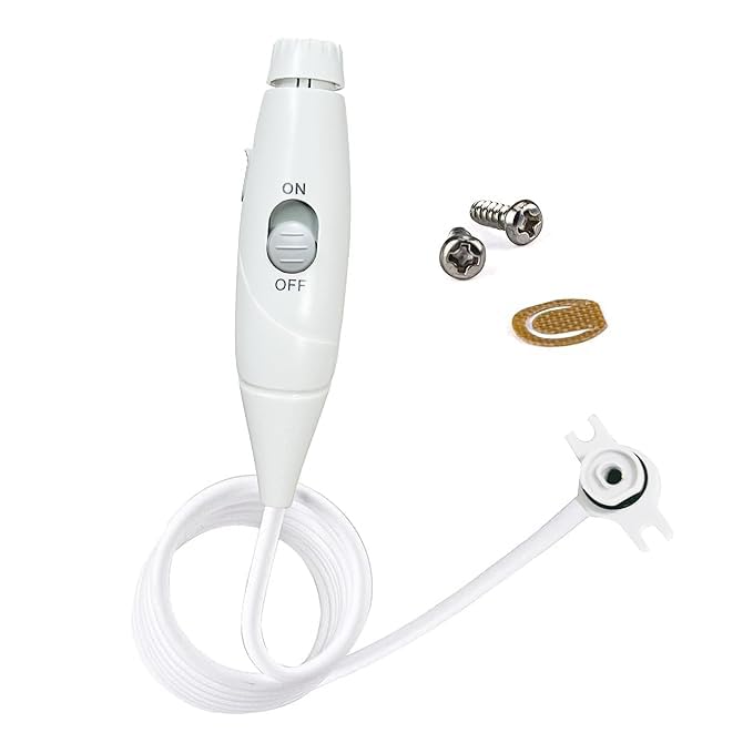 Oral Hygiene Accessories Replacement Hose and Handle Parts Compatible with Waterpik Water Flosser WP-100 WP-300 WP-660 WP-662 WP-670 WP-672 WP-900 (GREY)