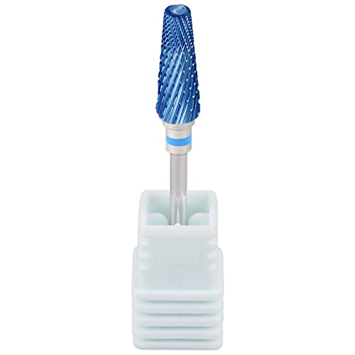 PANA 5-in-1 Pro Upgraded Multi-Function Drill Bit 3/32" Shank Size - (Blue, 2X Coarse to 2X Fine) - Mix Size Tungsten Drill Bit Fast Remove Acrylic Hard Gel Nail for Manicure Pedicure
