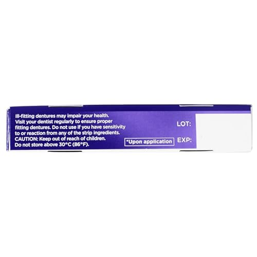 Super Poligrip Denture Adhesive Comfort Seal Strips-40 ct (Pack of 3)