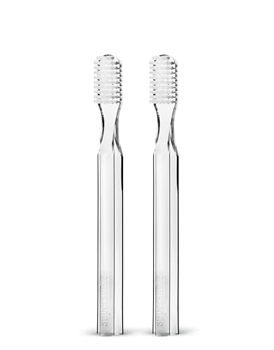 Supersmile New Generation Toothbrush w/Patented 45° Soft Nylon Bristles - Whitening Tooth Brush w/Ergonomic Handle Guarantees ADA Recommended Brushing Angle for Adults & Children