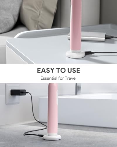 Electric Toothbrush Travel Charger Replacement Slim Compatible with Oral B Pro/iO/D Electric Toothbrush, Inductive Mini Portable Charger Base-Type C(White)