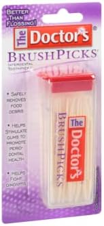 The Doctor's BrushPicks Interdental Toothpicks, 120 Count. (Pack of 10)