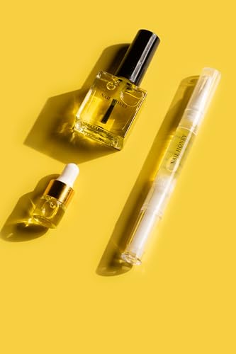 Twinkled T Nail Honey - Organic Nail Strengthening Treatment for Growth, Strength, & Moisture Nail Care Blend Cuticle Oil (Trio (Pen, Bottle, & Dropper))