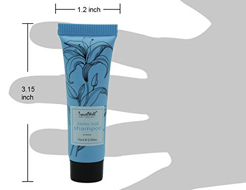 TravelWell Hotel Travel Size, Bulk Amenities and Toiletries for Hospitality, 180 Items, Individually Wrapped, 30 pieces each of Travel Shampoo, Conditioner, Soap Bars, Lotion, Body Wash, Dental Kit