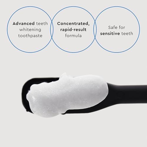 MOON Platinum Advanced Teeth Whitening Toothpaste with Fluoride - SLS Free Toothpaste with Titanium Dioxide & Essential Oils for Cavity Protection & Surface Stain Removal - Platinum Mint (4.2 Oz)