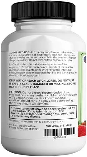 PureDentum for Gums and Teeth Health & Fresh Breath - 40 Billion CFU Advanced Oral Probiotics for Mouth Bad Breath, Capsule Supplement - 3 Pack
