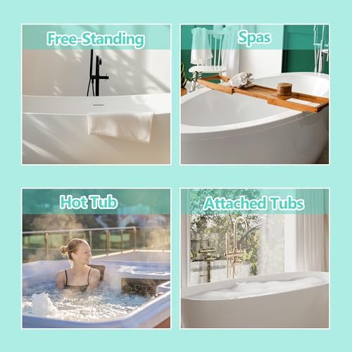 MABOZOO Bath Seat Pillow for Bathtub, Bathtub Seat Cushion For Tub with Non-Slip Suction Cups, Spa Pillow Shower Seat Cushion Bath Tub Cushion For Soaking Tub in Bathroom