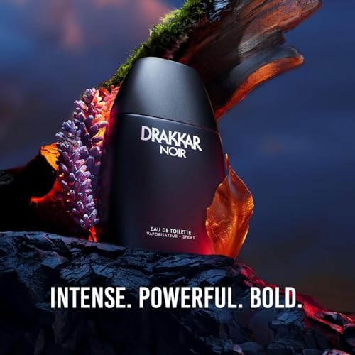 Cologne For Men Drakkar Noir Eau de Toilette 3.4 OZ 2 Pieces Set Bundle With - Hanging Car Smells