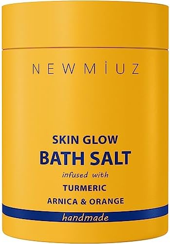 Natural Detox Bath Salt Soak Magnesium Epsom Salt Vitamin C Moisturize Skin Turmeric Orange Arnica Essential Oil Relaxation Stress Relief Gift Women