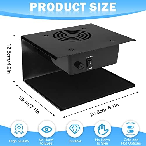 Nail Dryer Fan for Regular Polish 110V 300W Professional Nail Drying Fan with Hot and Cool Air for Hands and Feet Salon Air Nail Dryer Blower Fan for Manicure Salon and Home Use