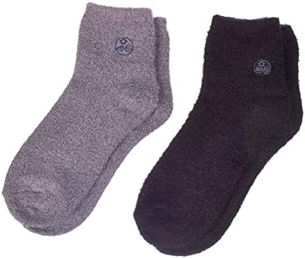 Earth Therapeutics Aloe Socks - Double Pack - Gray/Black (2 Pairs)