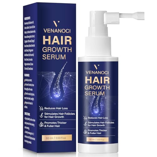VENANOCI Hair Growth Oil Spray: with Rosemary, Biotin, Batana Oil & Rice Water – Natural Anti-Hair Loss Treatment for Thinning Hair – Promotes Thicker, Fuller Hair for Women & Men – All Hair Types