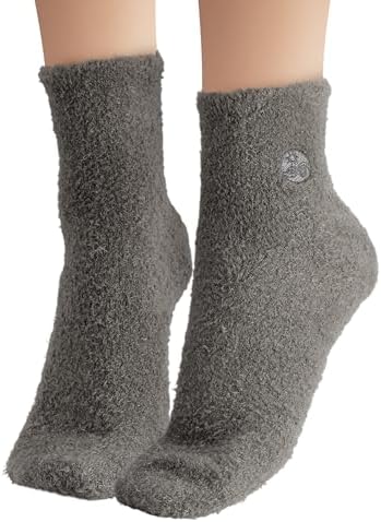 Earth Therapeutics Aloe Socks - Double Pack - Gray/Black (2 Pairs)