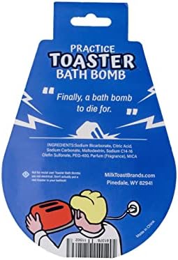 Toaster Bath Bomb – Funny Gag Gift for Adults, Hilarious Office Prank, White Elephant, Secret Santa, Stocking Stuffer for Men, Women, Teens, and Coworkers