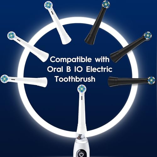 Replacement Heads Compatible with Oral B iO, IO Replacement Toothbrush Heads Compatible with Oral-B iO Series 2 3 4 5 6 7 8 9 10 Handle, Medium Hardness