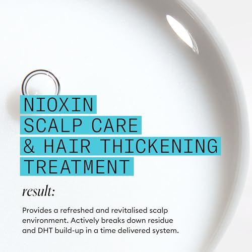Nioxin System 3 Scalp Care + Hair Thickening Leave-In Treatment | For Colored, Dry, & Damaged Hair with Light Thinning | Strengthen & Nourish with Niacinamide & Biotin