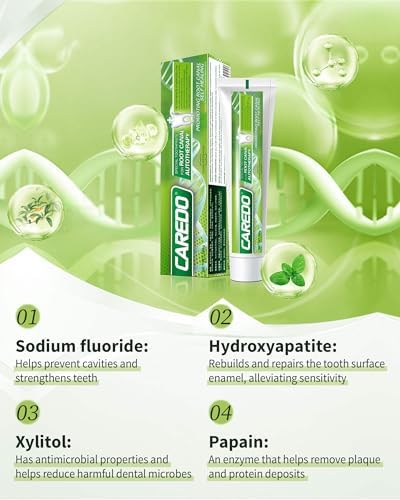 Toothpaste Gum Repair for Avoid Root Canal Therapy, Gingivitis Treatment for Pulpitis Discomforts and Tooth Repair, Remineralizing Hydroxyapatite Toothpaste for Root Canal Discomforts, Mint 3.52 OZ