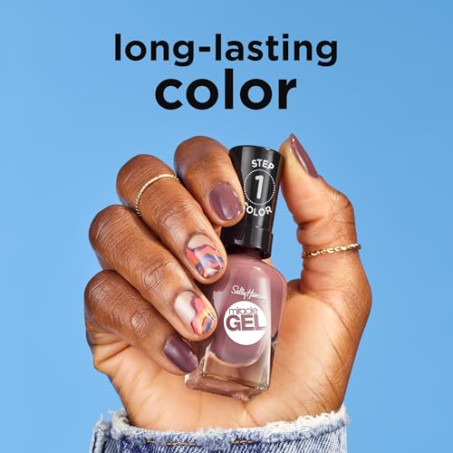 Sally Hansen Miracle Gel™, Wild & Free, Long Lasting, Gel-Like Formula, No UV Lamp Needed, Pink Nail Polish