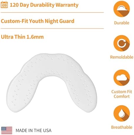 SOVA Junior Night Guard, Purple Punch - 1.6mm Thin - Custom-Molded Fit - Protects Against Nighttime Teeth Grinding & Clenching - FSA/HSA Eligible - Odor & Taste Free - Remoldable Up to 20 Times