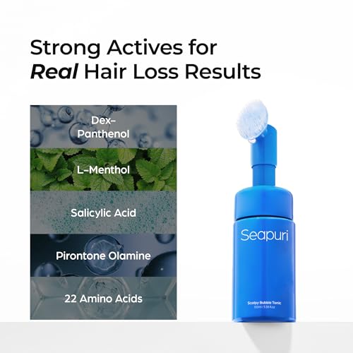 Scalpy Anti Dandruff Bubble Treatment Tonic | for both Men & Women | Itchy Scalp Treatment with Salicylic Acid, Menthol, Dexpanthenol | Non-Greasy, Lightweight for Hair loss & Thinning