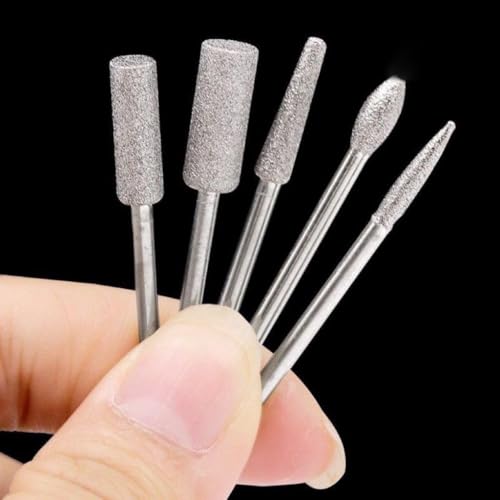 SIGNI 6Pc Nail Drill bits Set,Professional Nail Art Tools Set for Acrylic Art,Manicure & Pedicure Crystal Nail Files, Nail Drill Bits, Sanding Bands Perfect for Nail Salons & Beauty (Standard, 1)