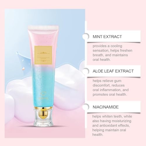 Niacinamide whitening Toothpaste - Fluoride-Free, Intensive Toothpaste Whitening for Fresh Breath, Gentle Mint (3)