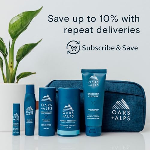 Oars + Alps Men's Sulfate Free Hydrating Shampoo, Infused with Kelp and Algae Extracts, Fresh Ocean Splash, 13.5 Fl Oz