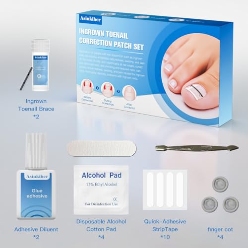 Titanium Alloy Ingrown Toenail Treatment, Ingrown Toenail Removal Kit for Curved Nail Repair, Ingrown Nail Tool for Home Use