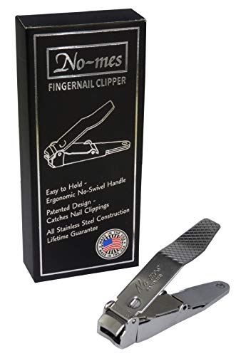 Fingernail Clipper, Catches Clippings, Built-in Nail File, Made in USA